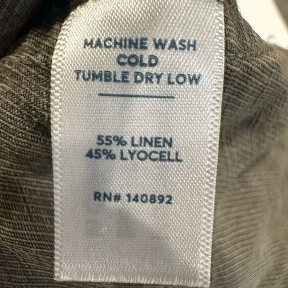 Marine layer emmy linen blend jogger olive green - Picture 5 of 5